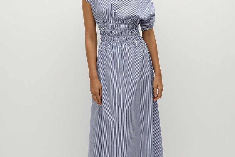 Faithfull The Brand Dresses - Casual Kara Maxi Dress - Helle Stripe Vintage Navy