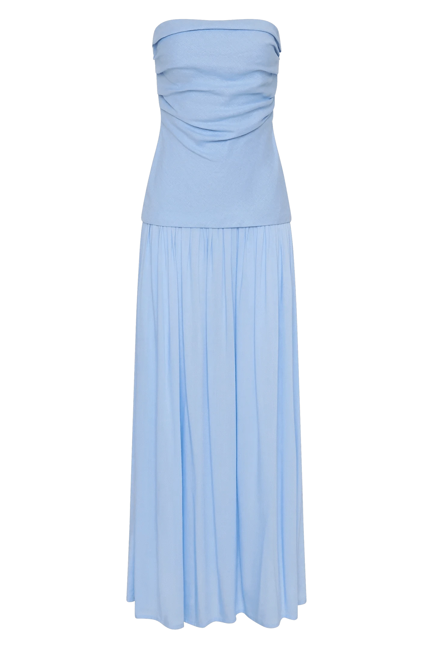 Faithfull The Brand Dresses - Formal Hedy Maxi Dress - Mineral Blue