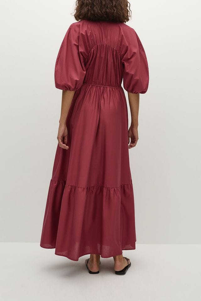 Faithfull The Brand Dresses Sigrid Maxi Dress - Rhubarb