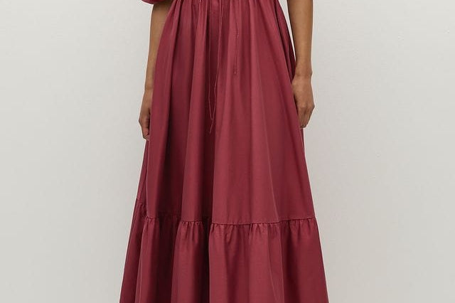 Faithfull The Brand Dresses Sigrid Maxi Dress - Rhubarb