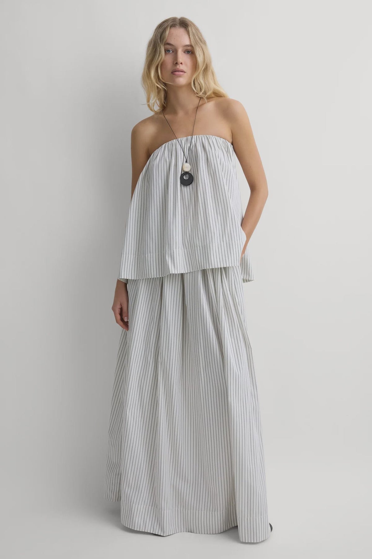 Faithfull The Brand Tops - Casual Maura Top - Oliva Stripe