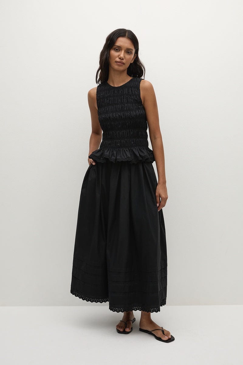Faithfull The Brand Tops Thea Top - Black