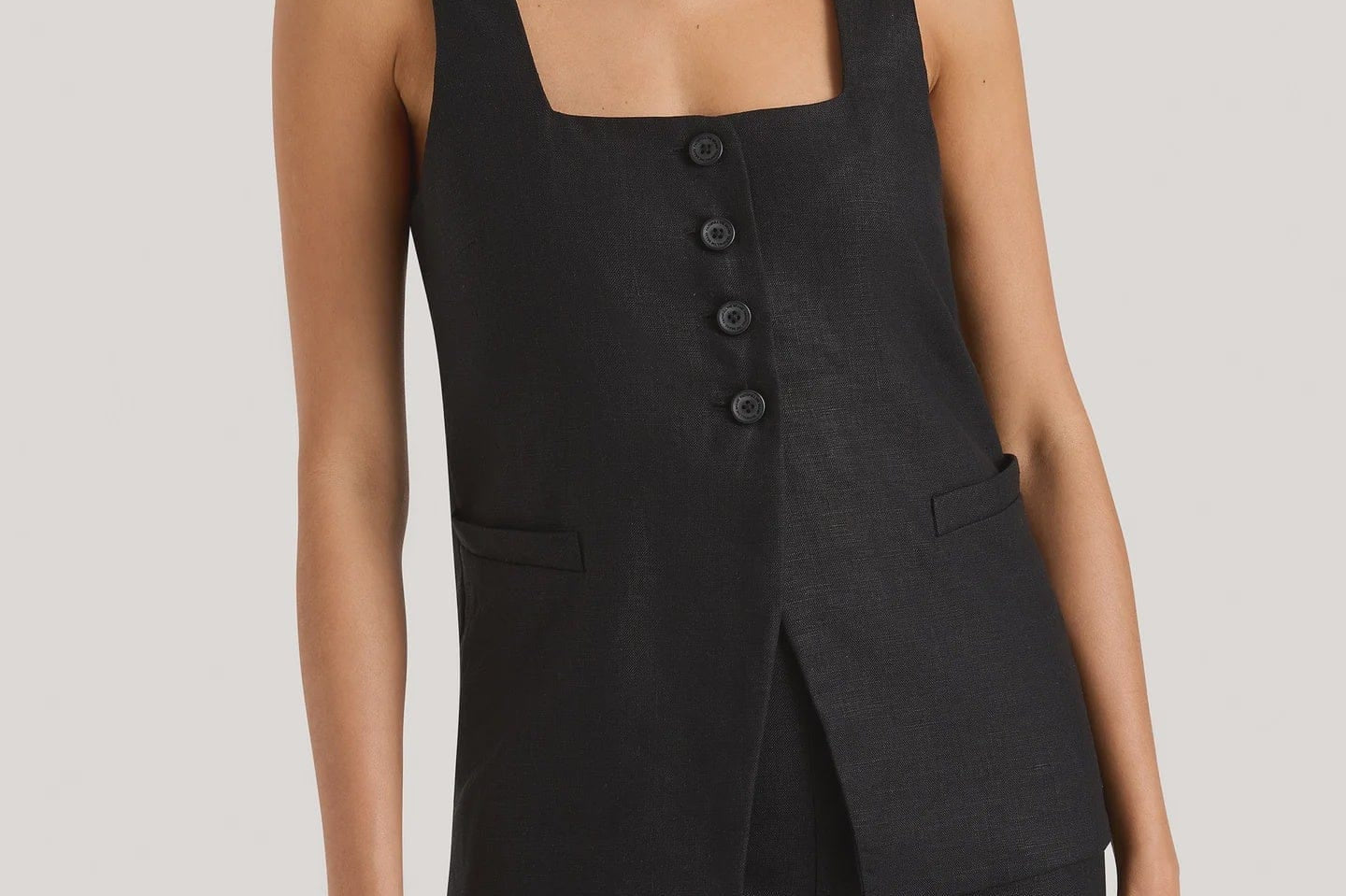 Faithfull The Brand Vests Jackie Vest  - Black