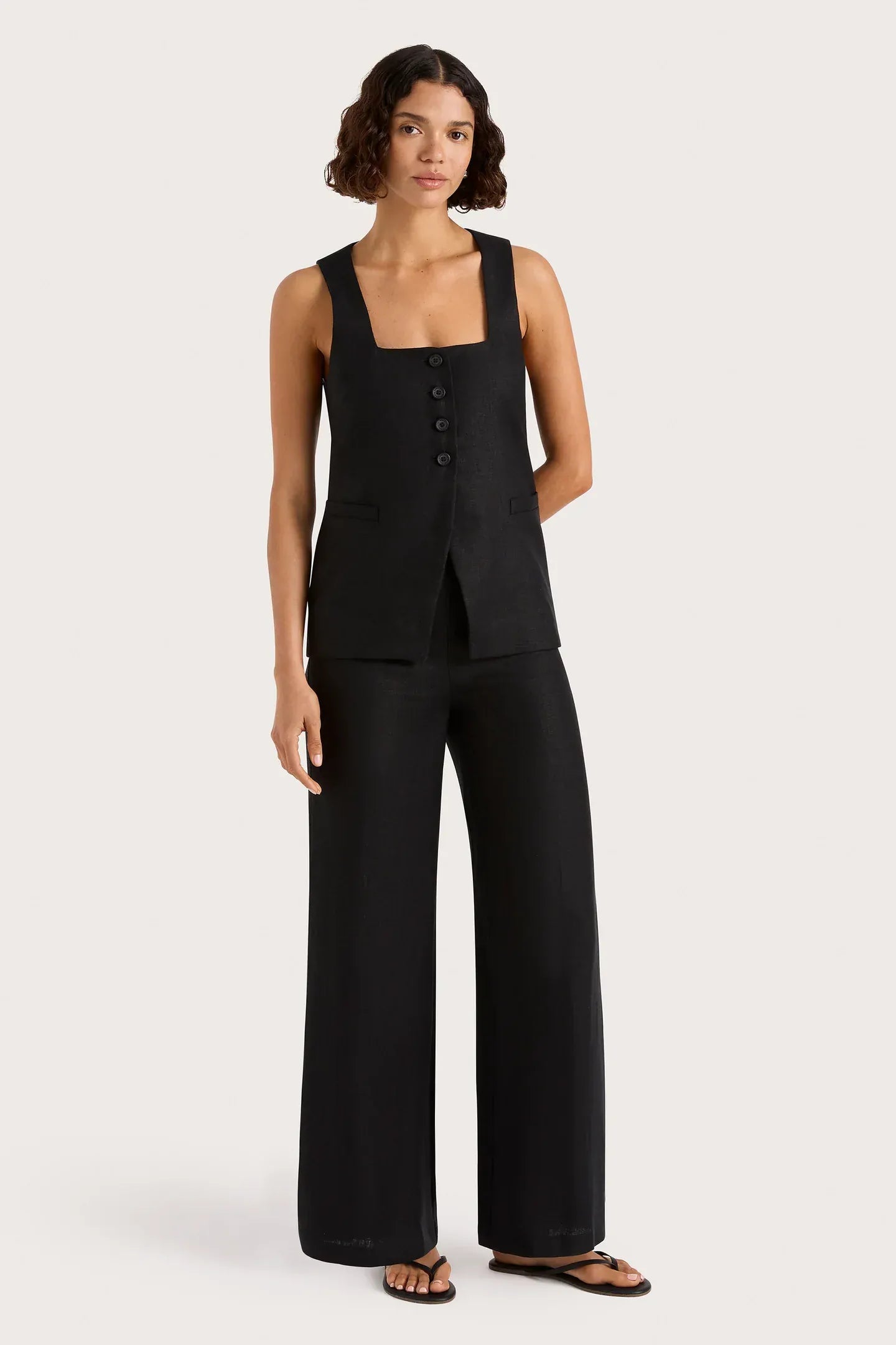 Faithfull The Brand Vests Jackie Vest  - Black