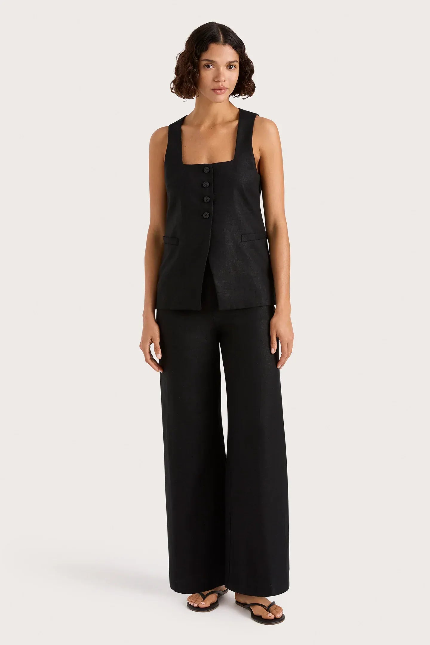 Faithfull The Brand Vests Jackie Vest  - Black