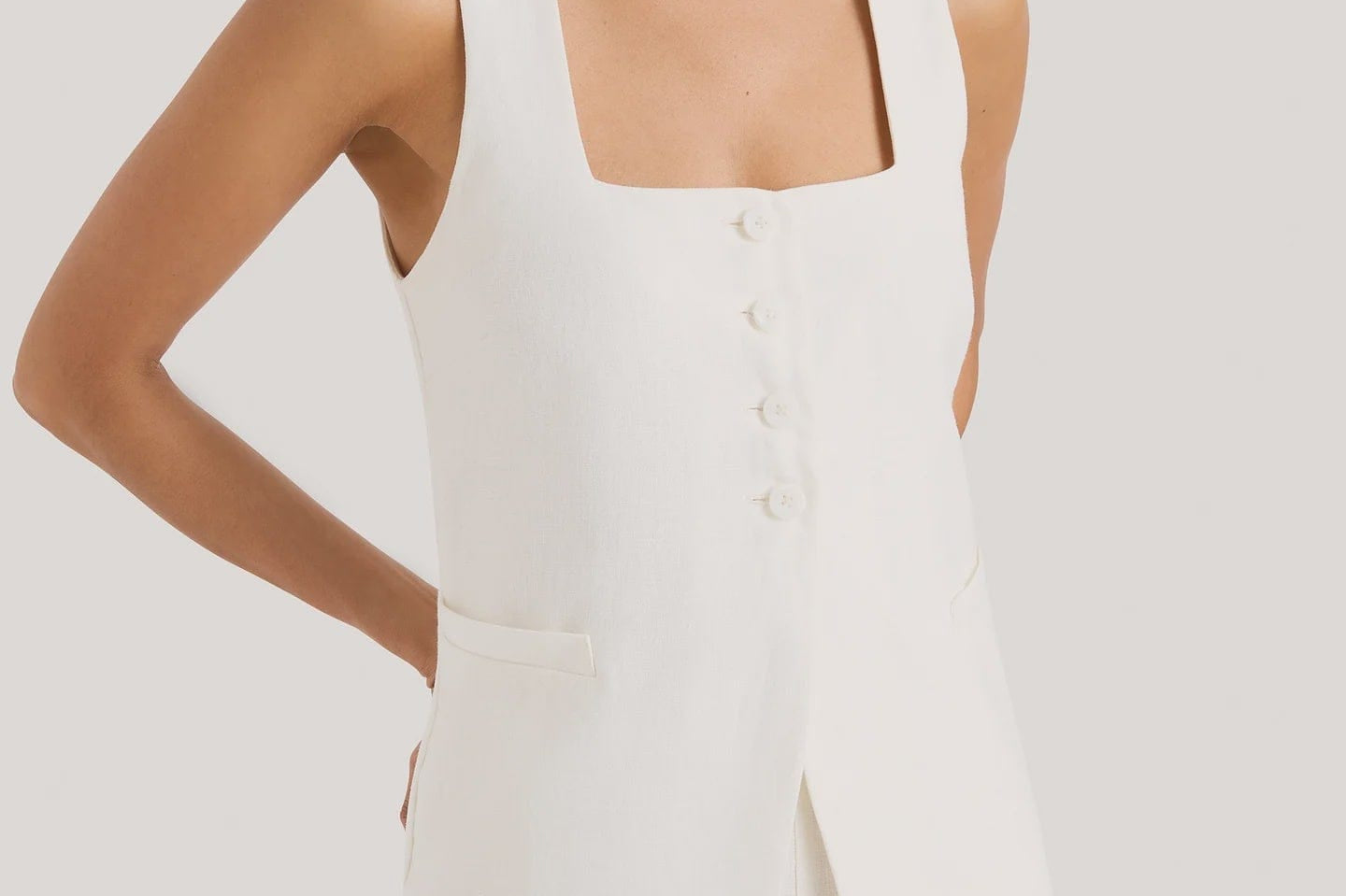 Faithfull The Brand Vests Jackie Vest - White