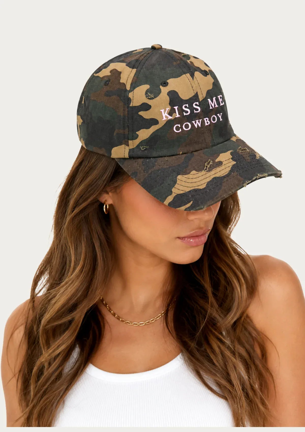 FAR MER By Whitney Hats/Headpieces Kiss Me Cowboy Cap