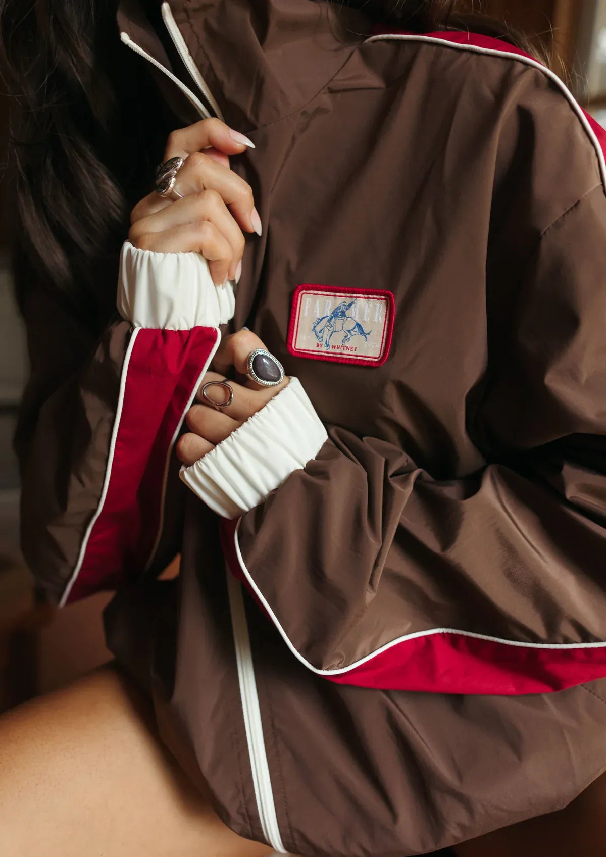 FAR MER By Whitney Jackets Bronc Patch Windbreaker