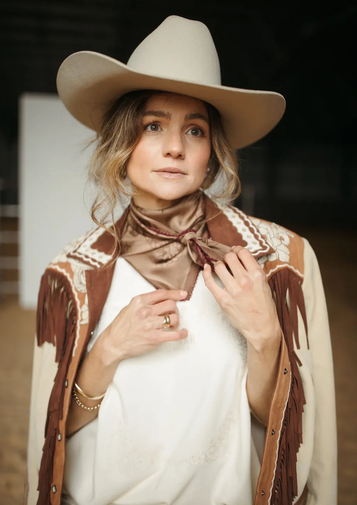 FAR MER By Whitney Scarves Darlin Bandana Silk Scarf
