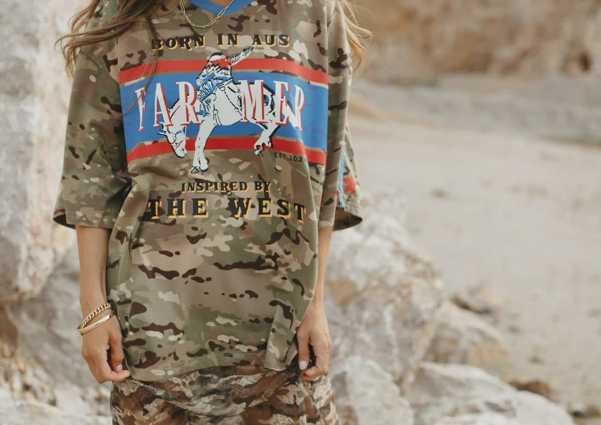 FAR MER By Whitney Tees Born In Aus Vee - Camo