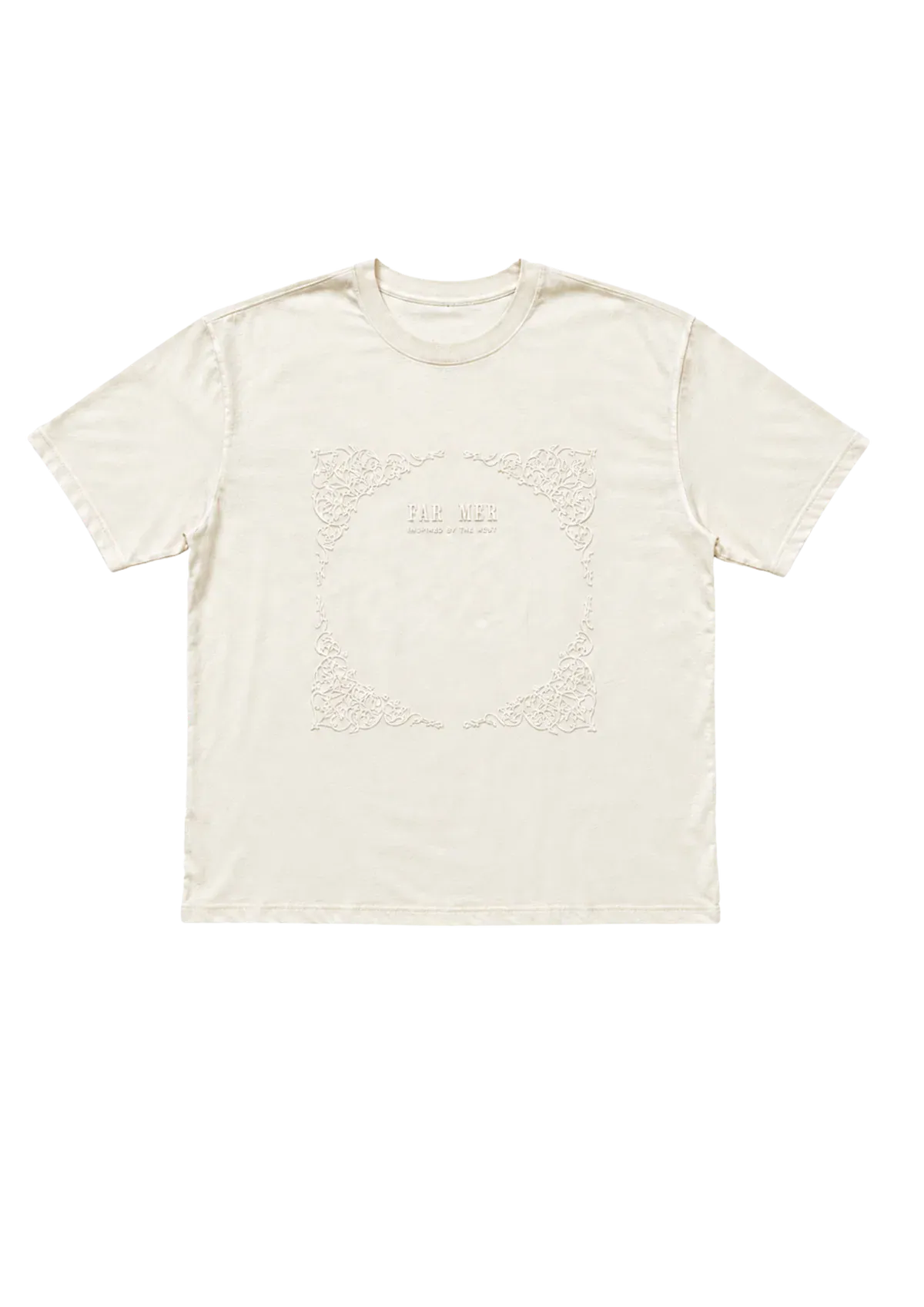 FAR MER By Whitney Tees Paisley Emboss Crew Tee