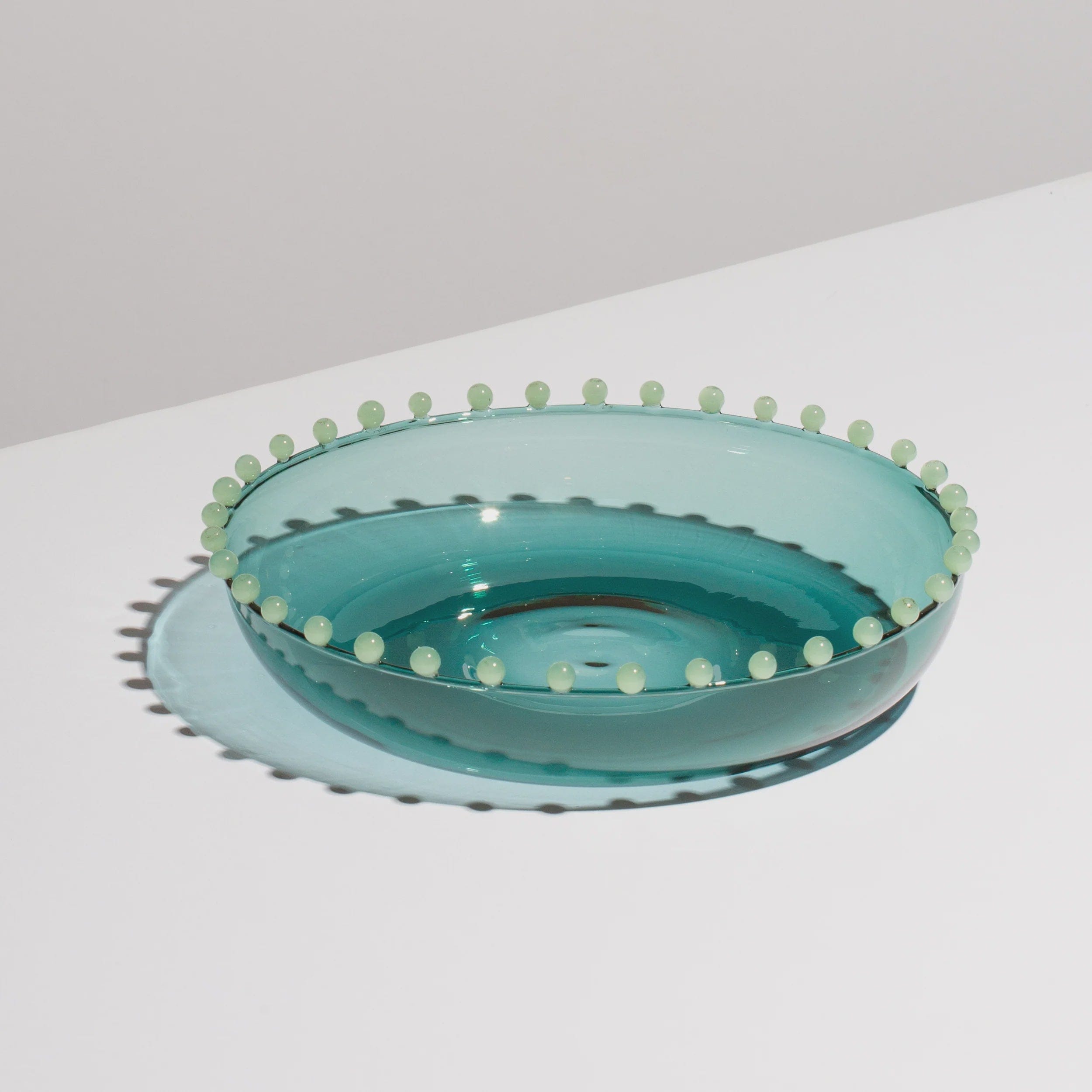 Fazeek Glassware Fazeek | Pearl Platter - Teal + Jade