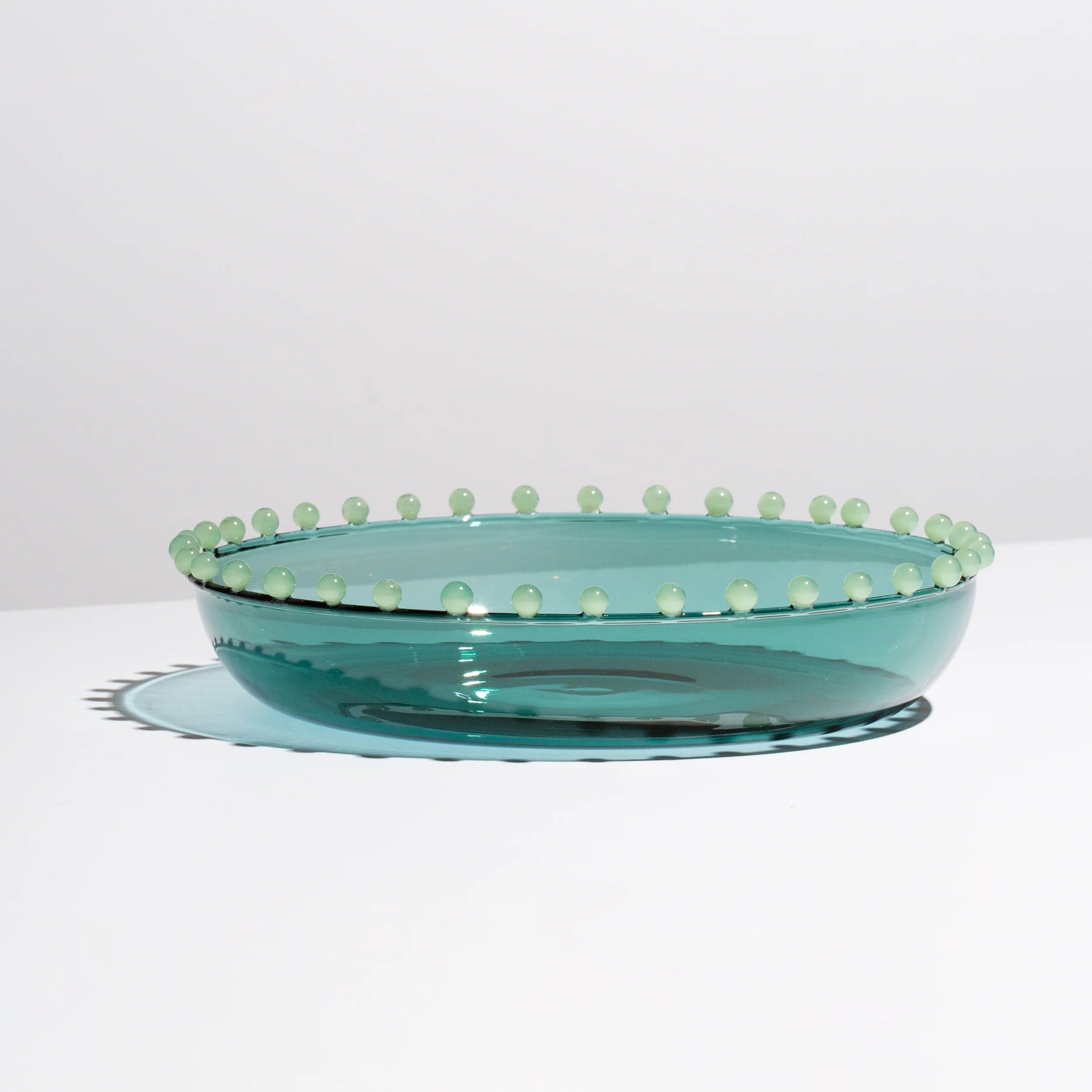 Fazeek Glassware Fazeek | Pearl Platter - Teal + Jade