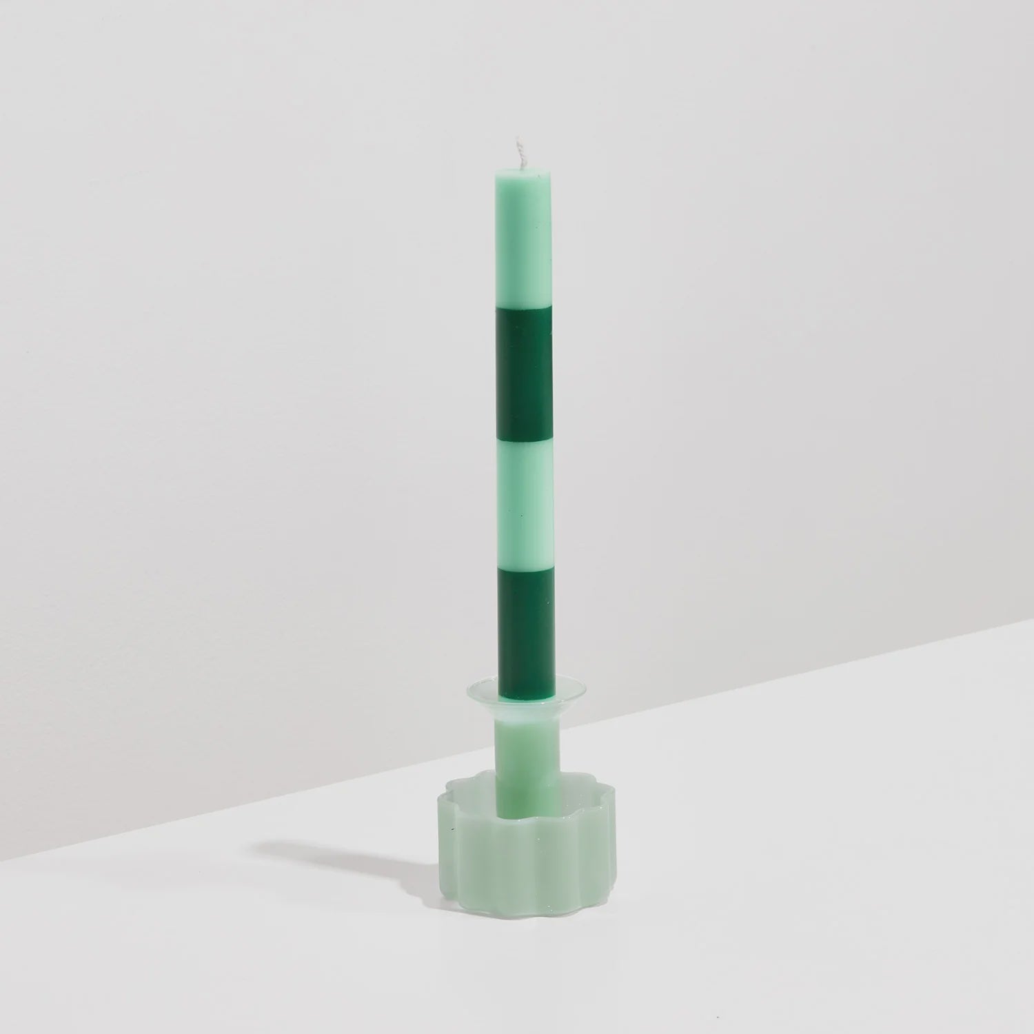 Fazeek Glassware Fazeek | Wave Candle Holder - Jade