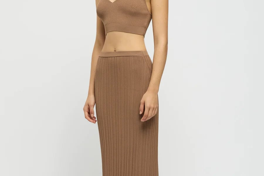 Friend Of Audrey Skirts - Formal Friend Of Audrey | Reflection Ribbed Knit Skirt