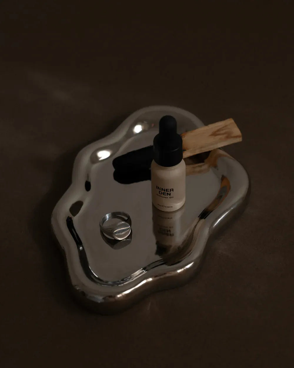 Gentle Habits Ceramics Ceramic Display Plate - Silver