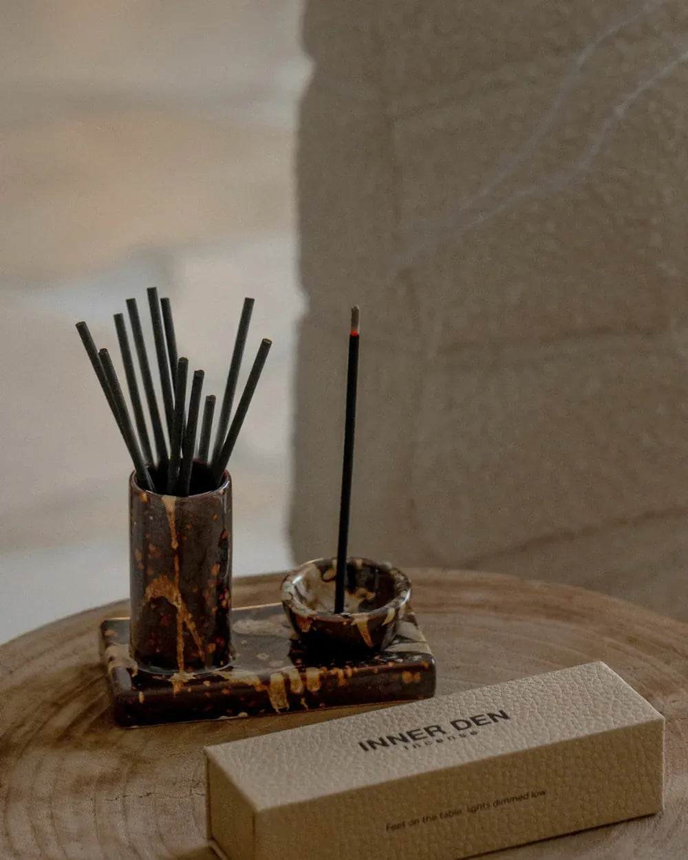 Gentle Habits Ceramics Ceramic Incense Holder - Chocolate