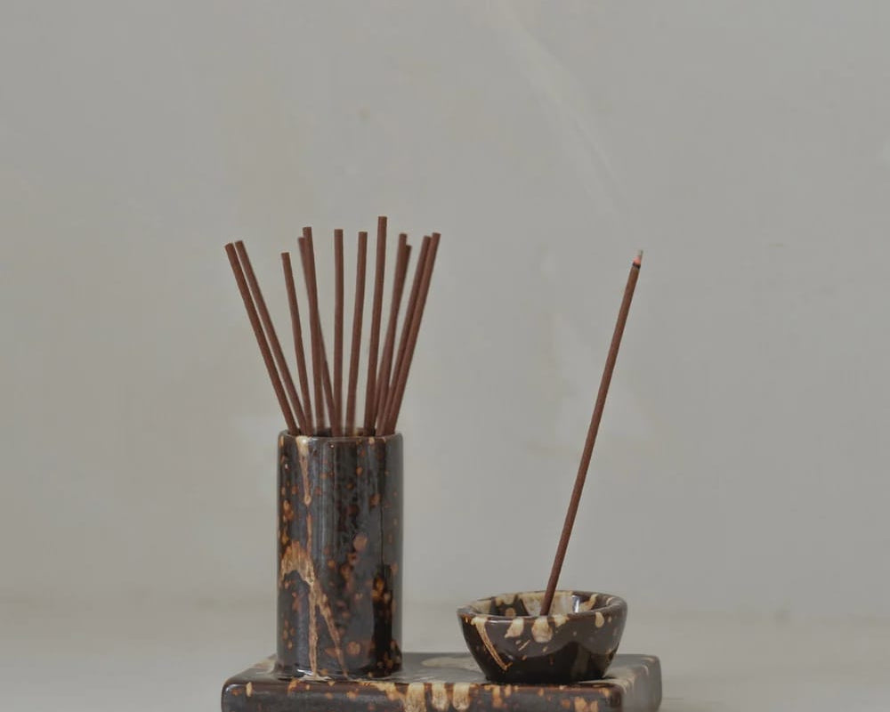 Gentle Habits Ceramics Ceramic Incense Holder - Chocolate