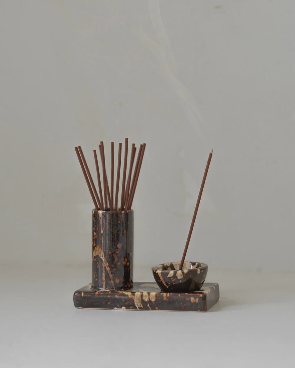 Gentle Habits Ceramics Ceramic Incense Holder - Chocolate