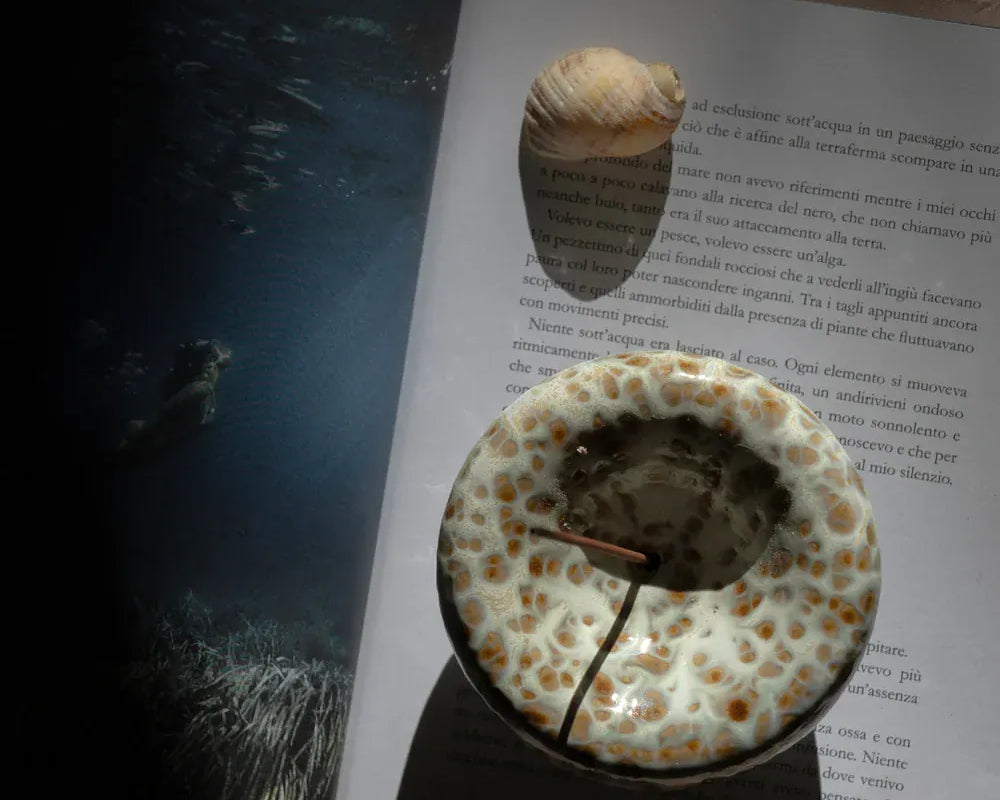 Gentle Habits Ceramics The Vessel Incense Holder - Seafoam