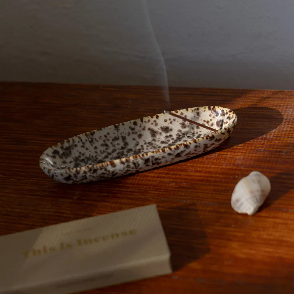 Gentle Habits Incense The Collector Ceramic Holder - Leopard