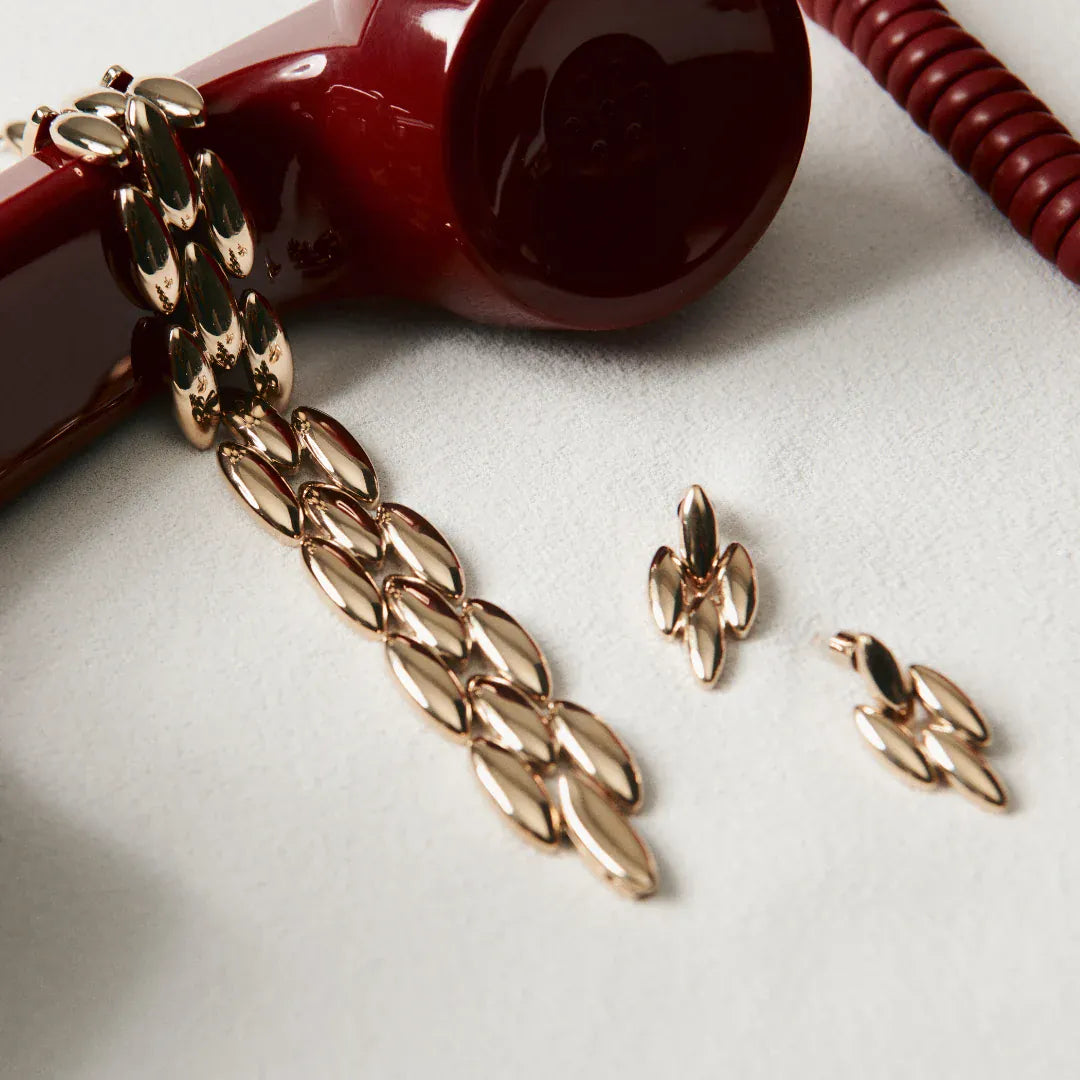 Gimme Bracelets Seed Watchband Bracelet - Gold