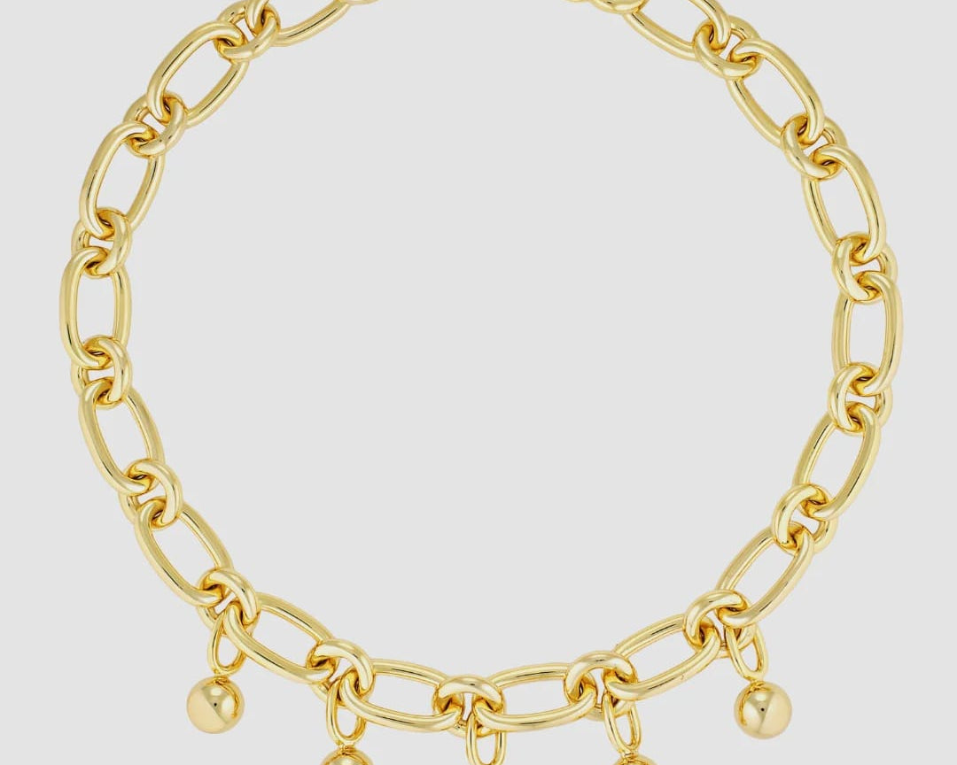 Gimme Necklaces Sphere Chain Necklace - Gold