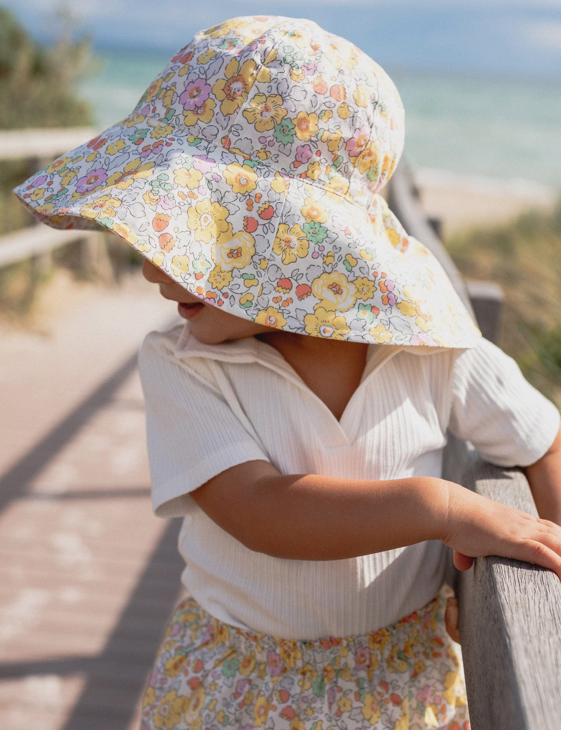 Goldie + Ace Kids Goldie + Ace | Sadie Sun Hat - Betsy Yellow