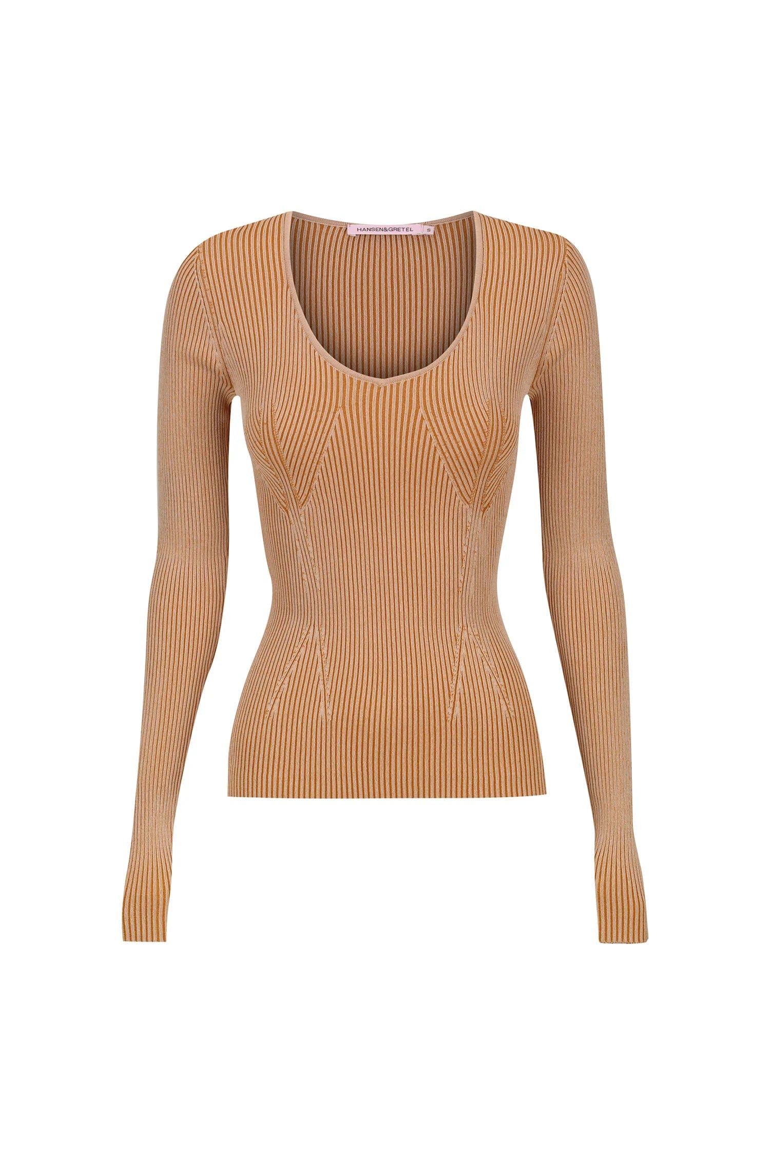 Hansen & Gretel Tops - Long Sleeve Hansen & Gretel | Murphey Knit Top - Cocoa Butter