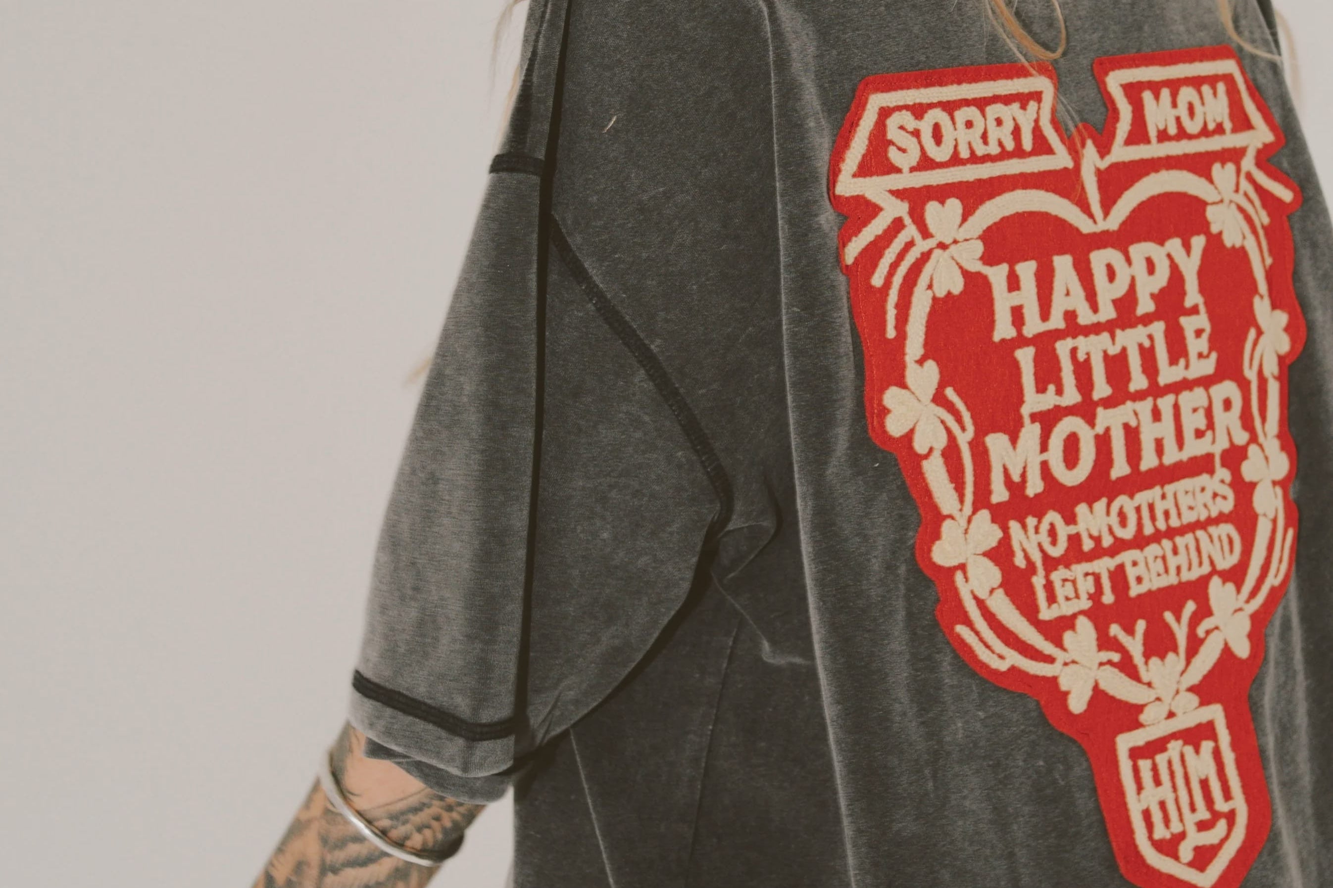 Happy Little Mother Tees Sorry Mom Tee - Black