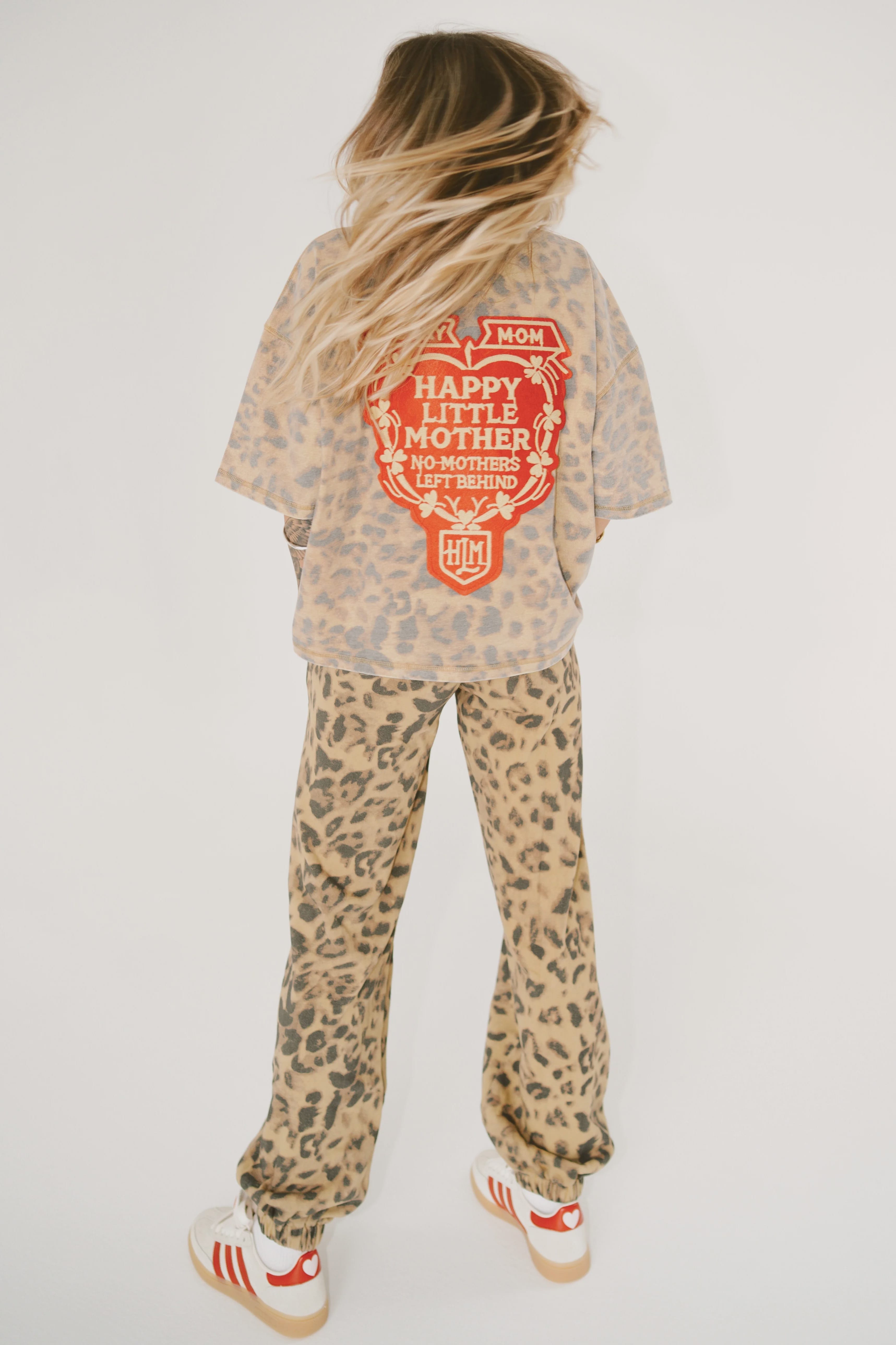 Happy Little Mother Tees Sorry Mom Tee - Leopard