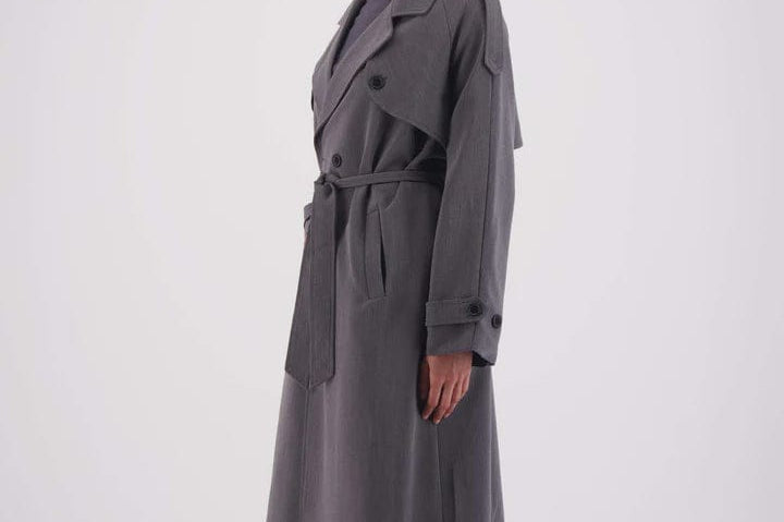 Jasmine Alexa Coats - Trench Serena Trench - Steel Grey
