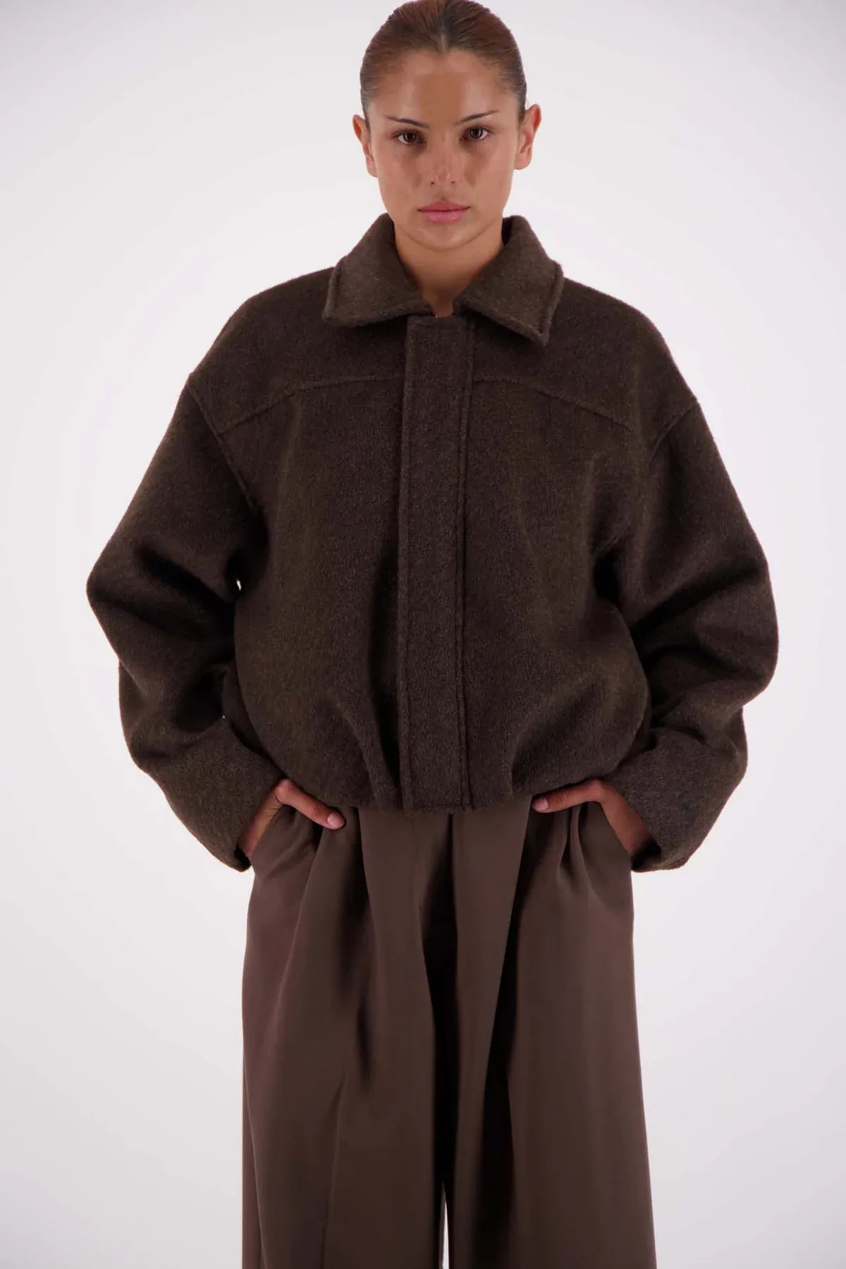 Jasmine Alexa Jackets Bailey Bomber - Brown