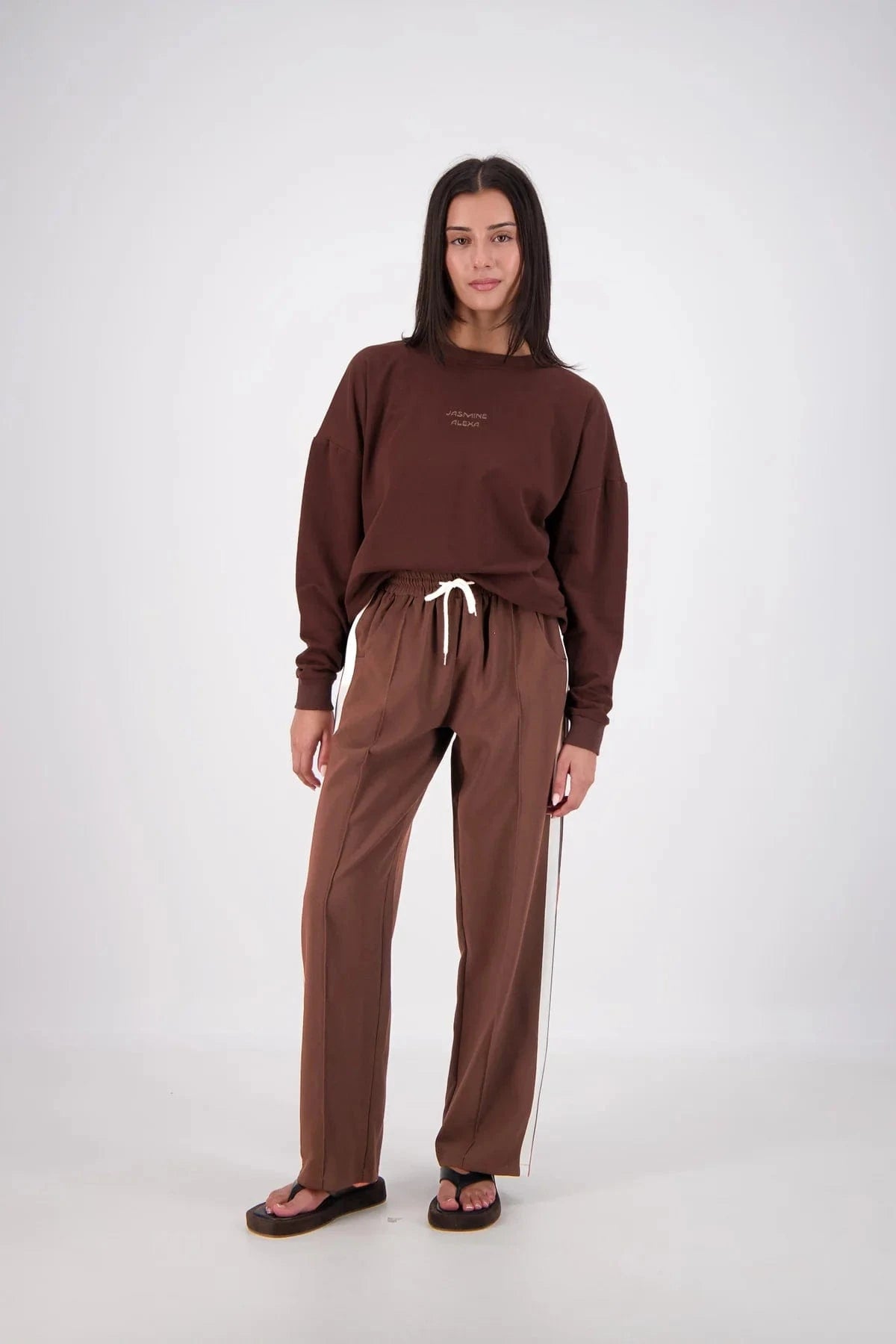 Jasmine Alexa Pants - Casual Jasmine Alexa | Cassis Trouser - Mocha