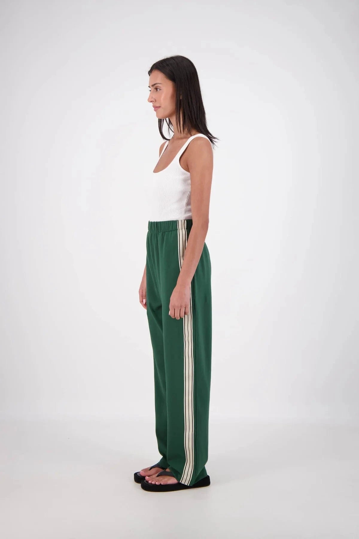 Jasmine Alexa Pants - Casual Jasmine Alexa | Panarea Trackpants - Forest Green