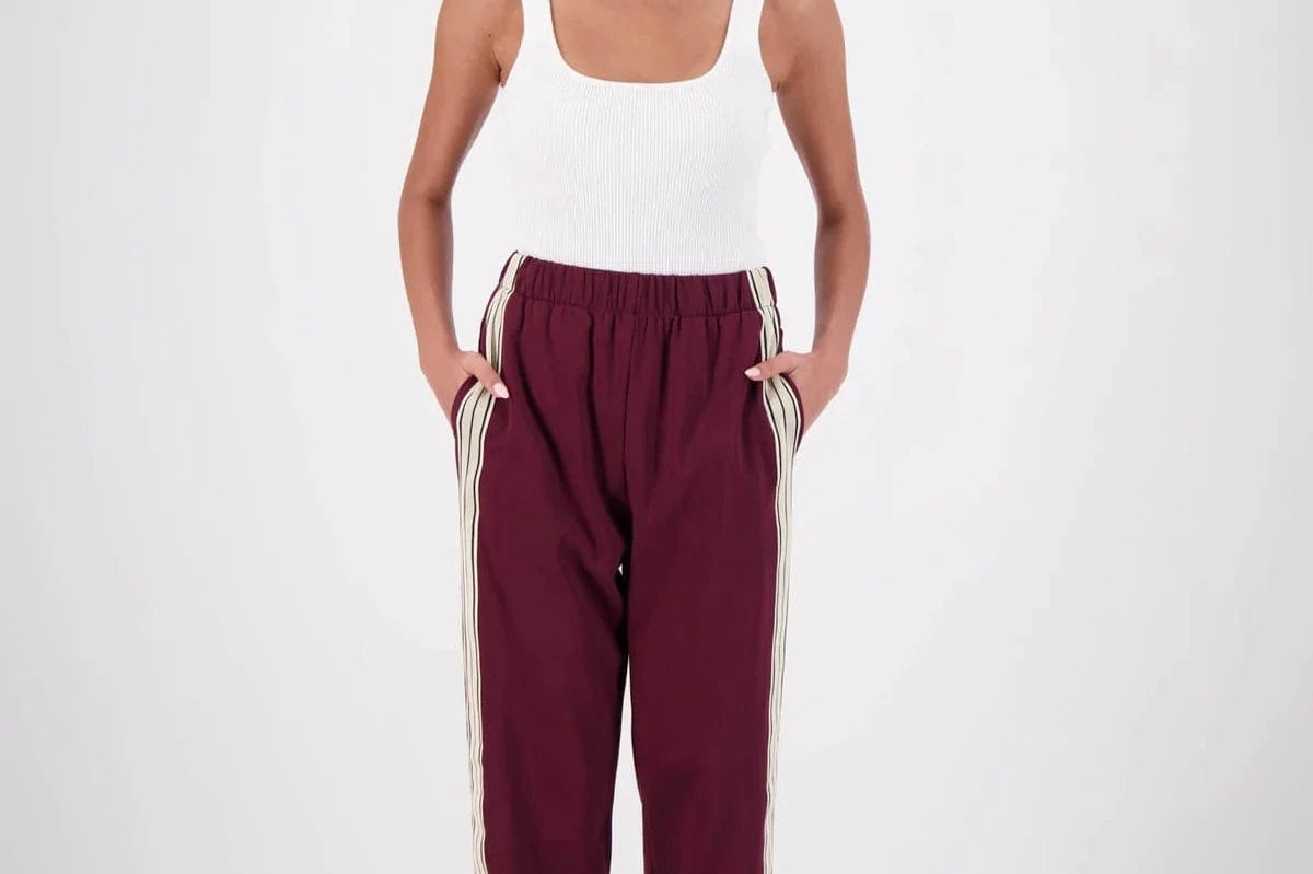 Jasmine Alexa Pants - Casual Jasmine Alexa | Panarea Trackpants - Plum