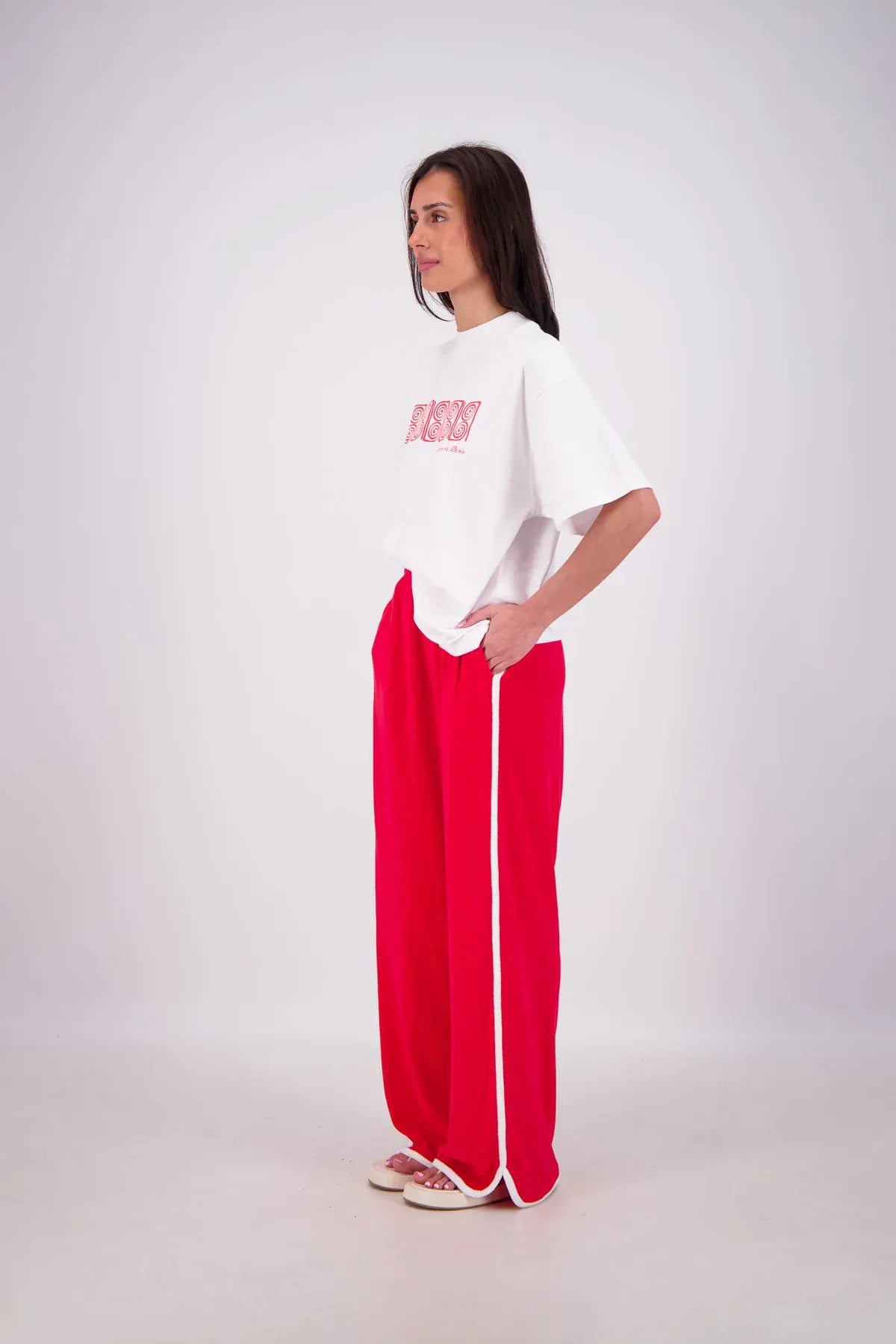 Jasmine Alexa Pants - Casual Kuhio Pants - Red