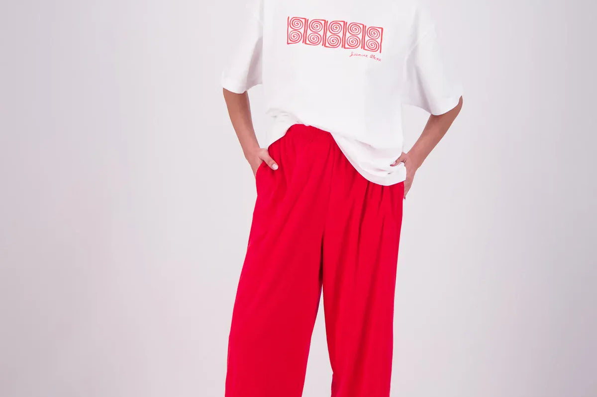 Jasmine Alexa Pants - Casual Kuhio Pants - Red