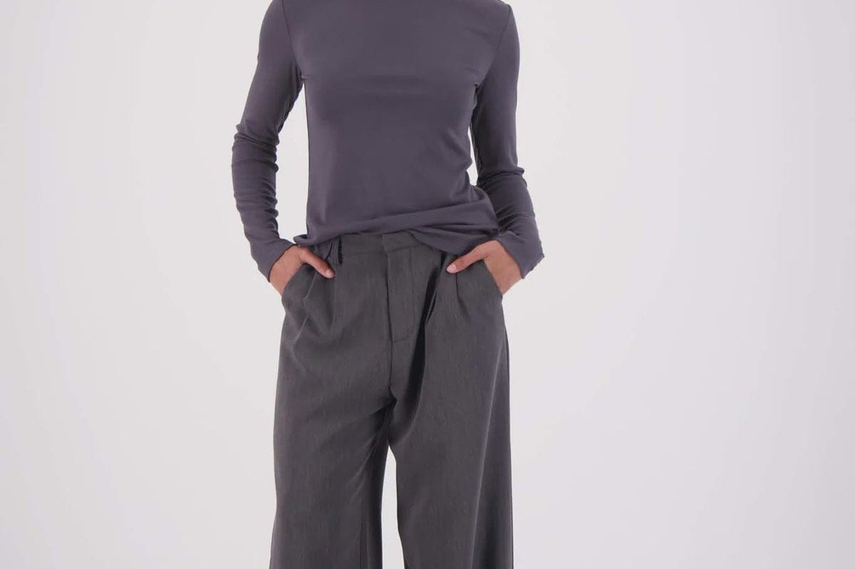 Jasmine Alexa Pants - Tailored Gigi Trouser - Steel Grey