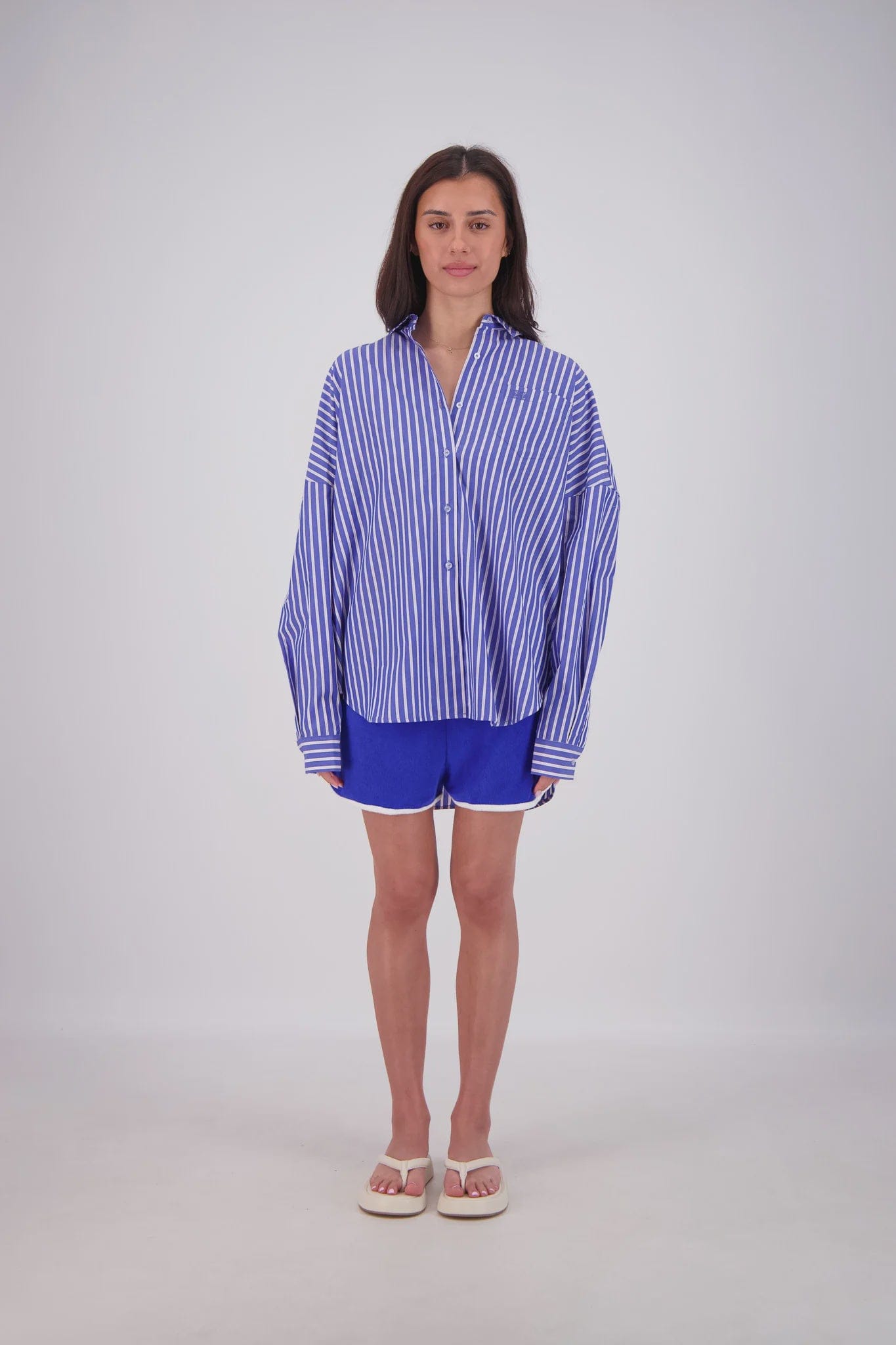 Jasmine Alexa Shirts - Tailored Mahalo Shirt - Blue
