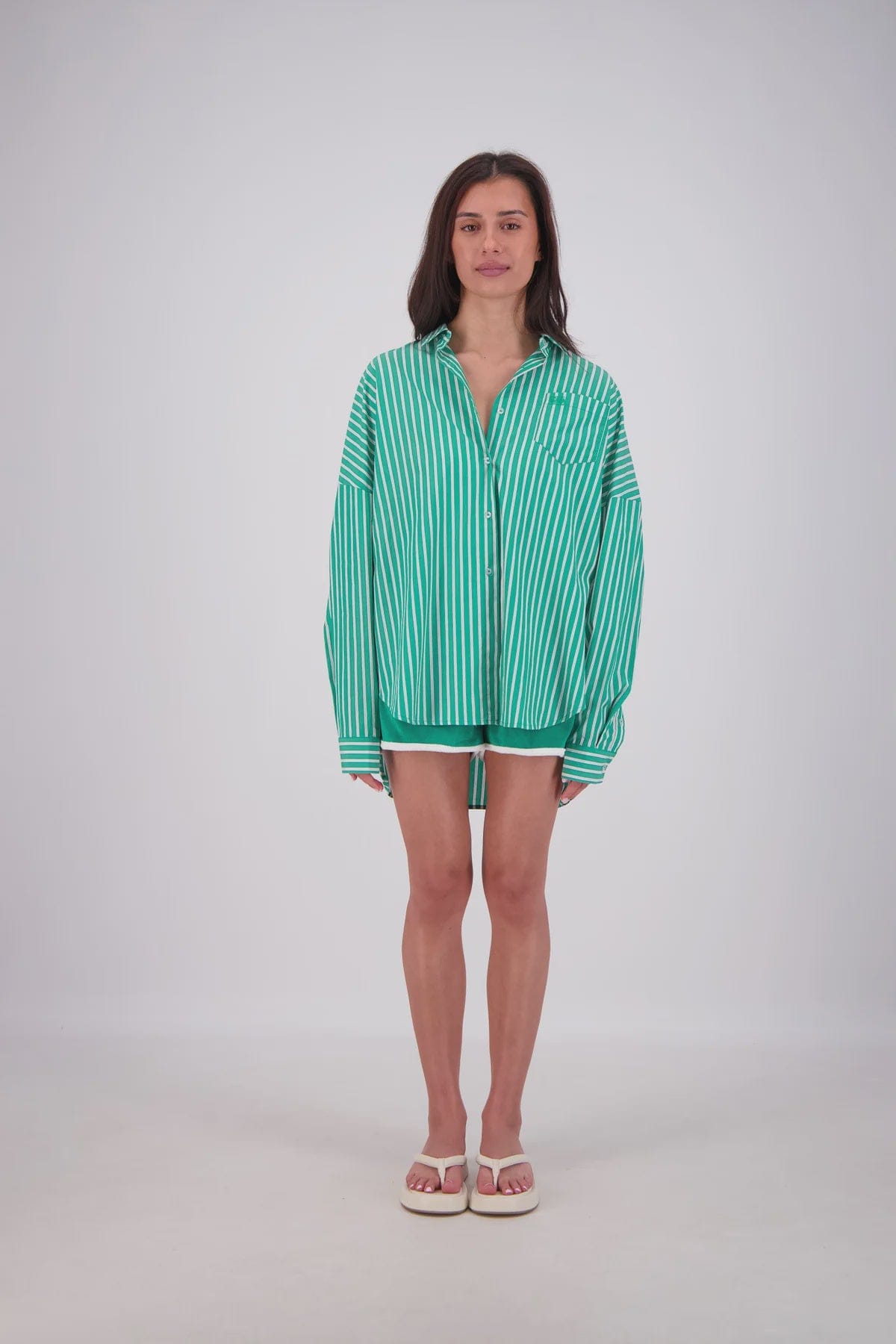 Jasmine Alexa Shirts - Tailored Mahalo Shirt - Green