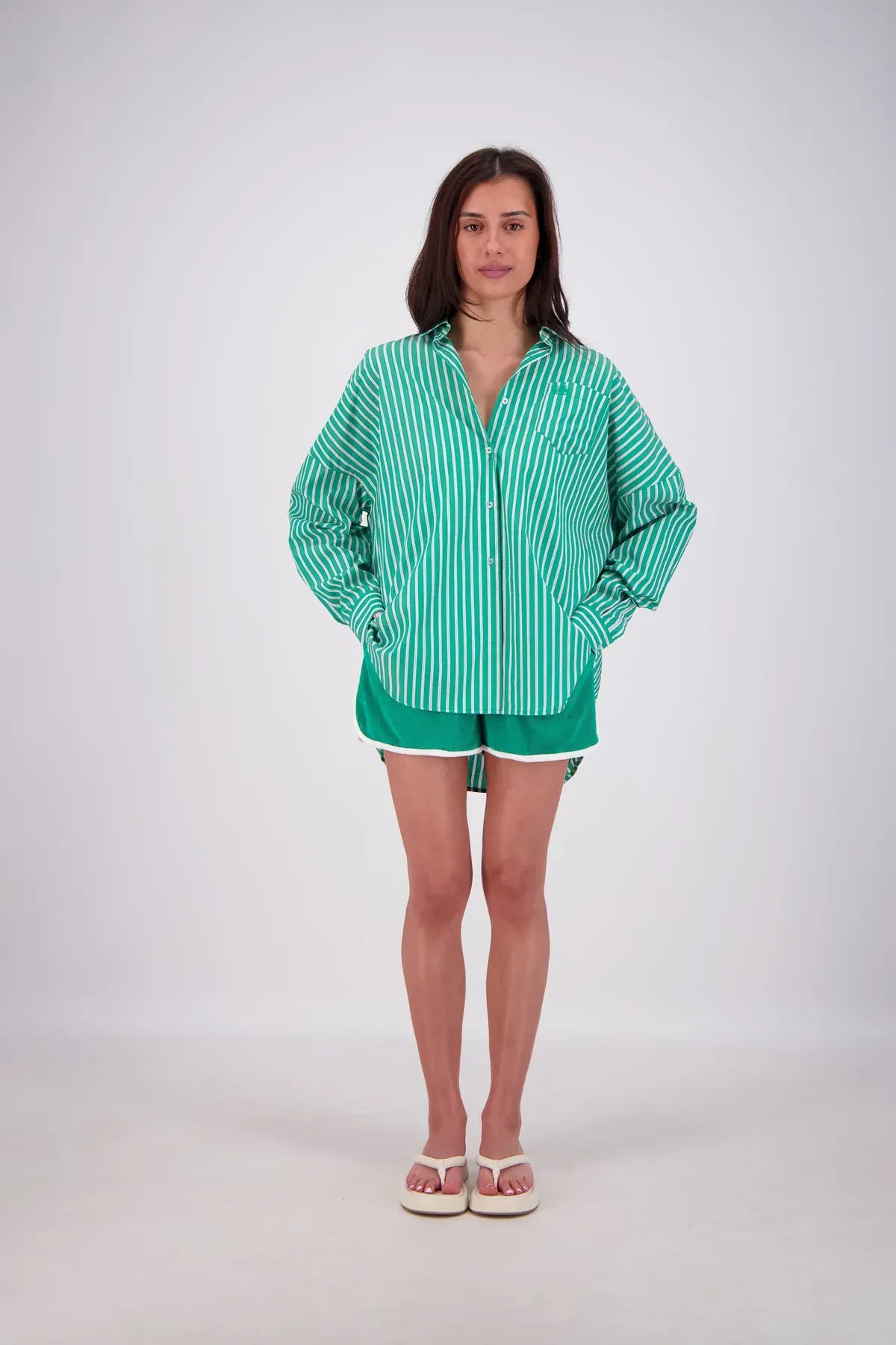 Jasmine Alexa Shirts - Tailored Mahalo Shirt - Green