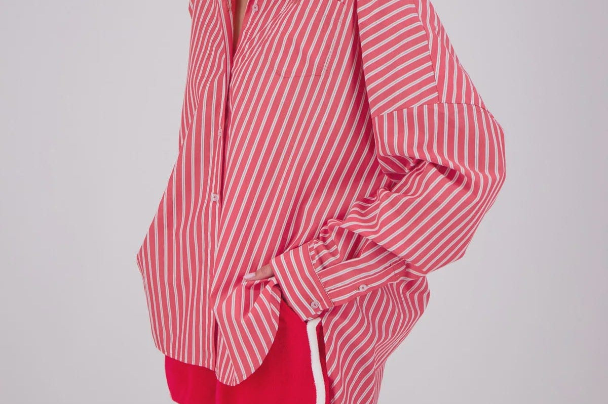 Jasmine Alexa Shirts - Tailored Mahalo Shirt - Red