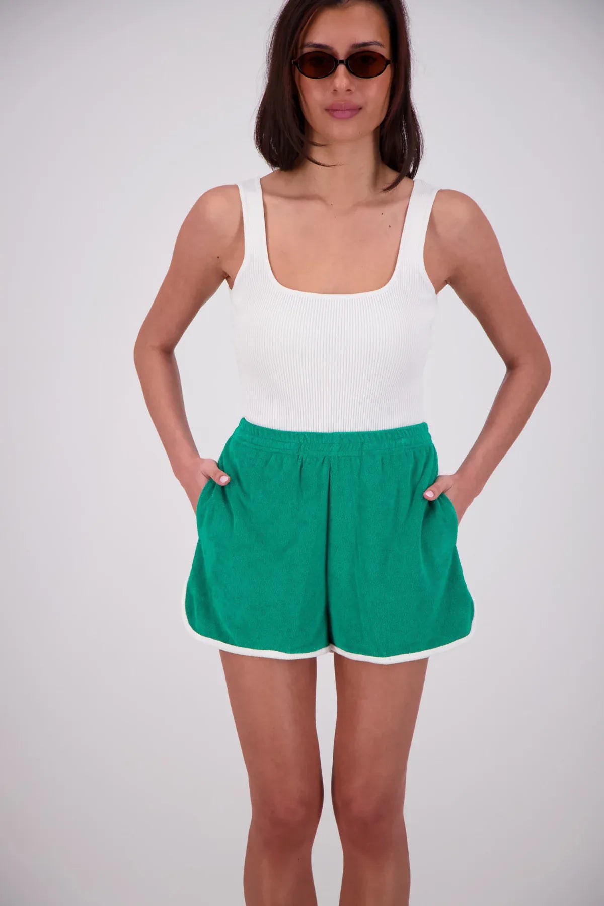 Jasmine Alexa Shorts - Casual Kuhio Shorts - Green