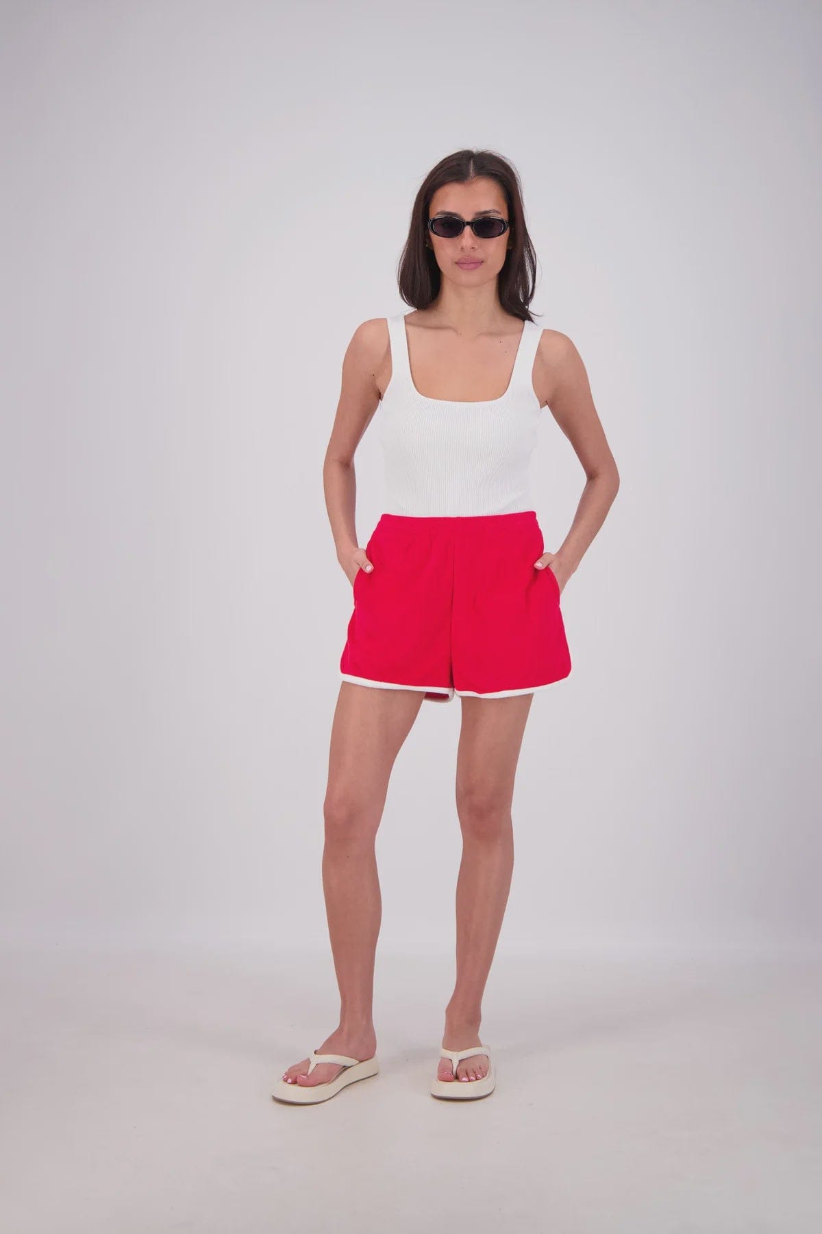 Jasmine Alexa Shorts - Casual Kuhio Shorts - Red
