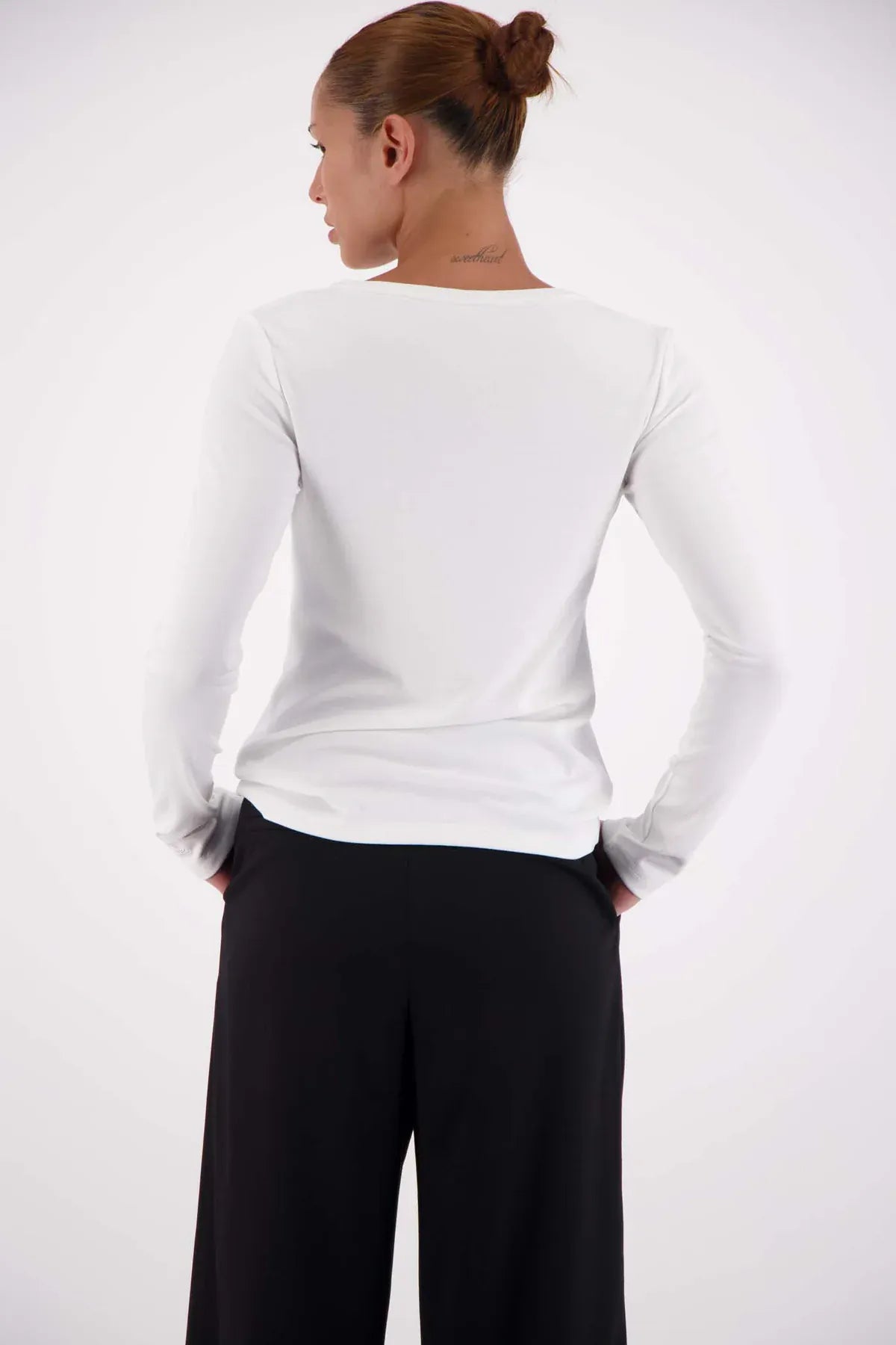 Jasmine Alexa Tops - Long Sleeve Soho Top - White
