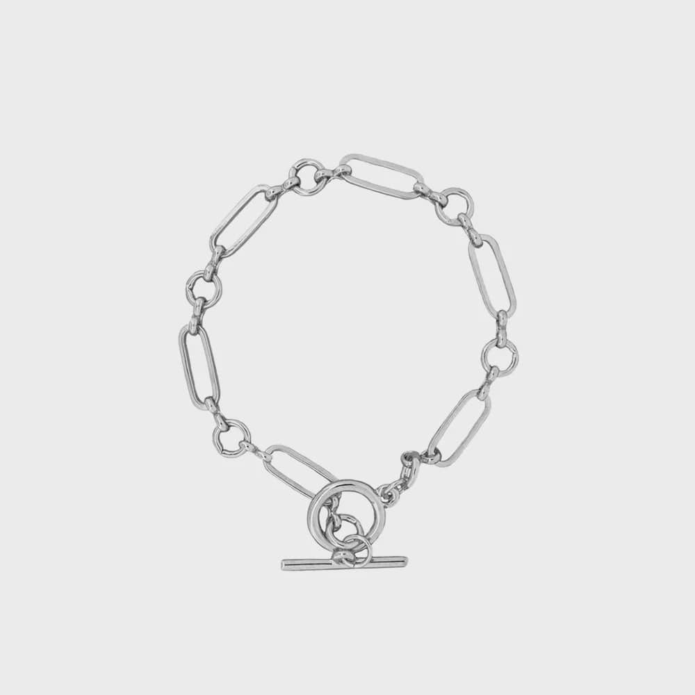 Jolie & Deen Bracelets Jolie & Deen | Maggie Chain Bracelet - Silver