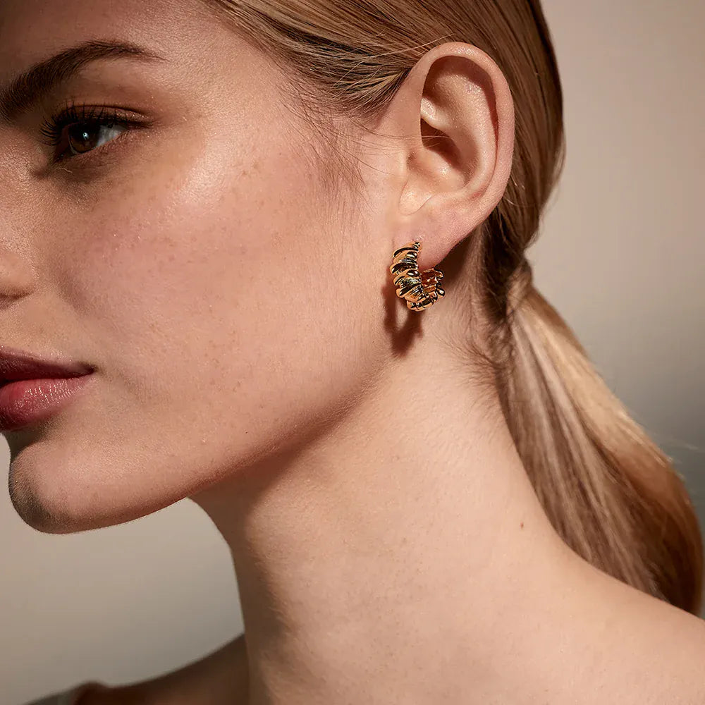 Jolie & Deen Earrings April Hoops - Gold