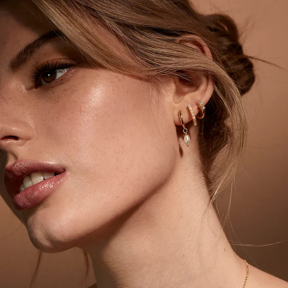 Jolie & Deen Earrings Audrey Sleepers - Gold