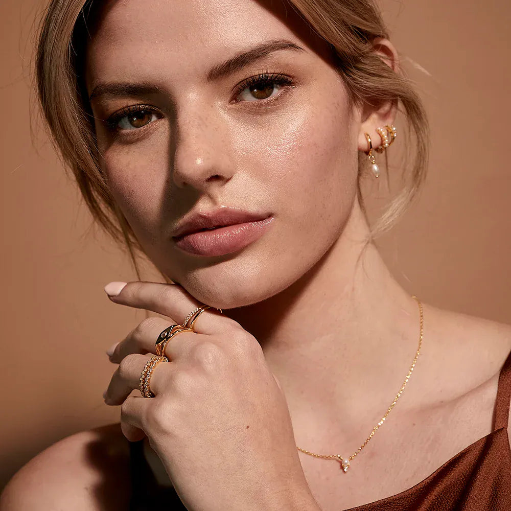 Jolie & Deen Earrings Audrey Sleepers - Gold